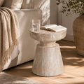 Outdoor Ponti Travertine Side Table