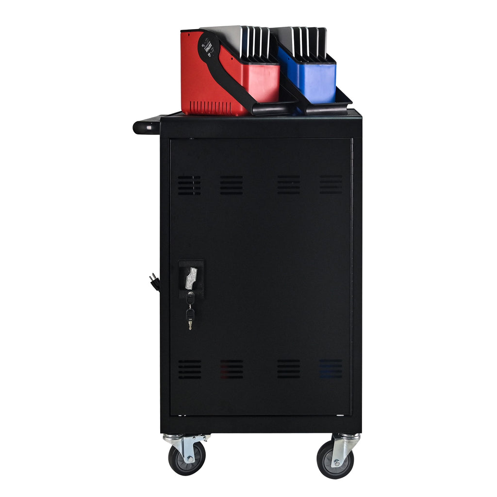 Tablet Laptop Device Basket for Mobile Charging Trolley - Black