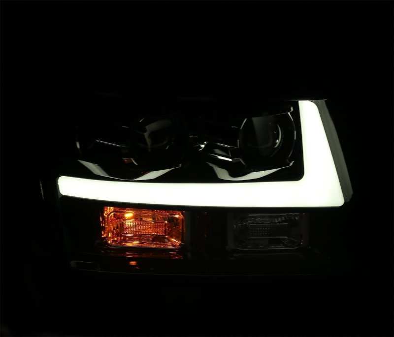 AlphaRex 07-14 Chevrolet Tahoe/Suburban LUXX Series LED Projector headlights Chrome w/DRL/Sequential 880296 *Discontinued