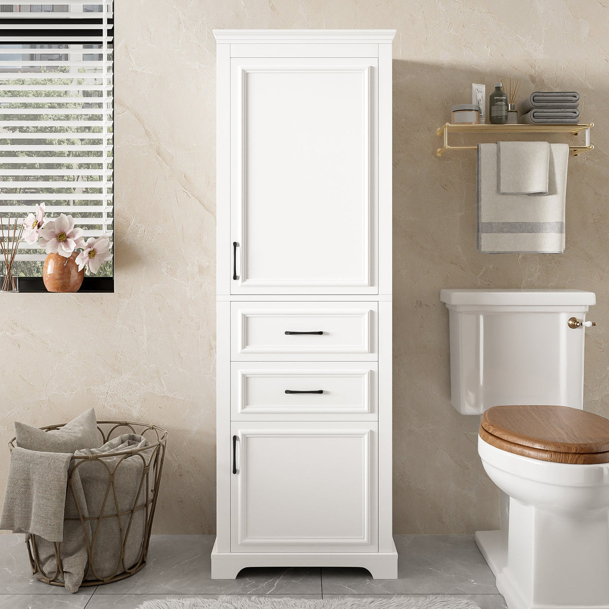 71-Inch Tall Freestanding Bathroom Vanity