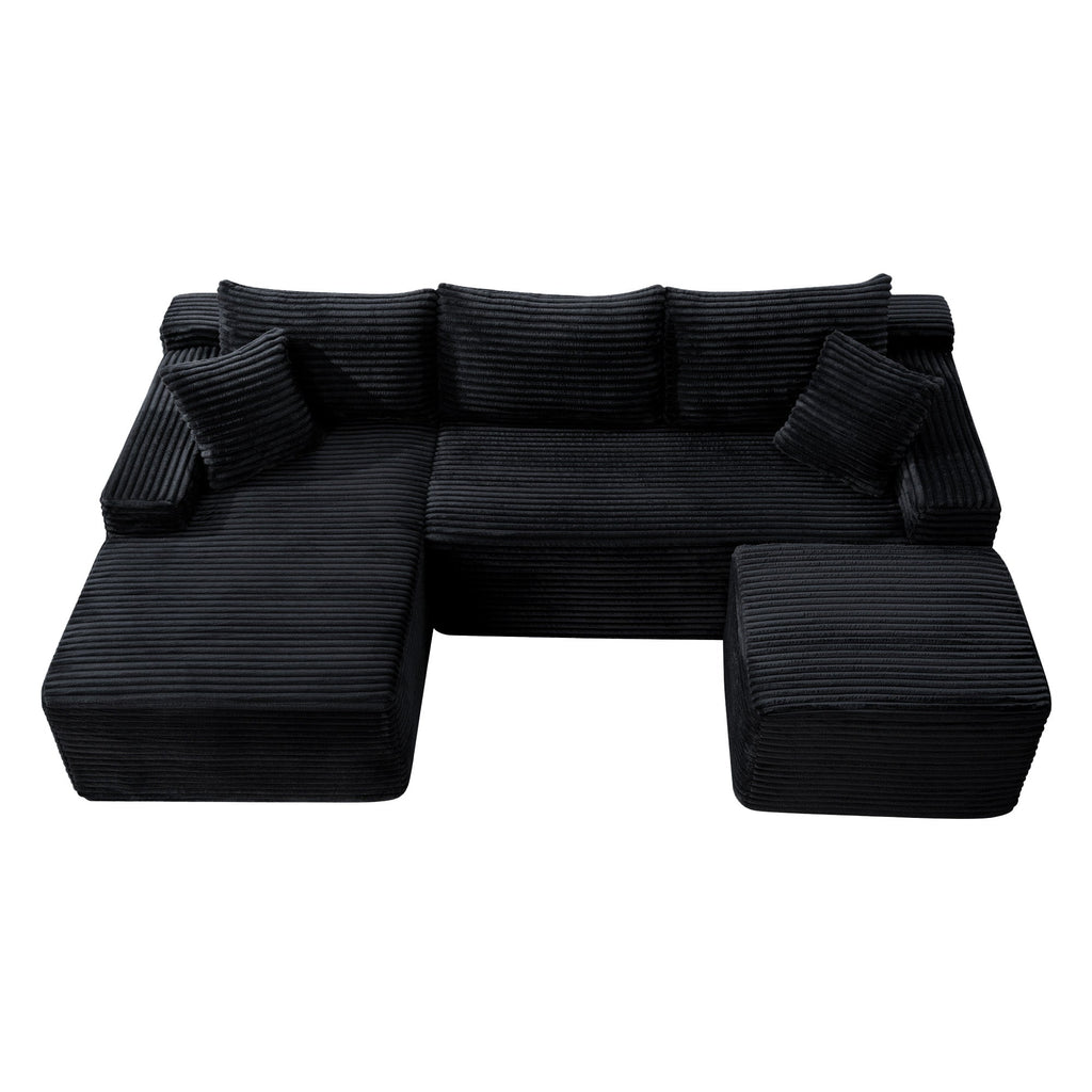 106.3" U-Shaped Cloud Sectional Sofa