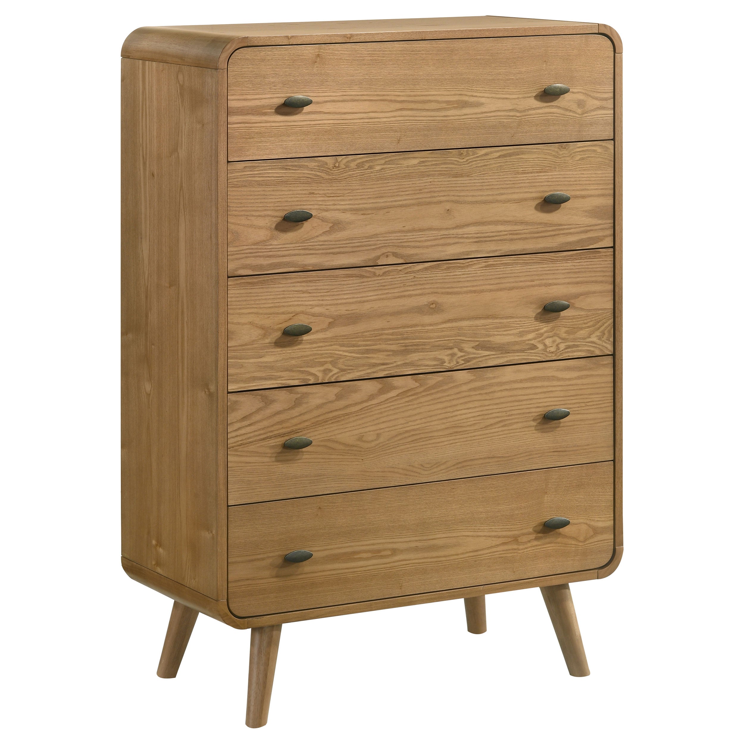 Winston Light Ash 5-Drawer Bedroom Chest of Drawers
