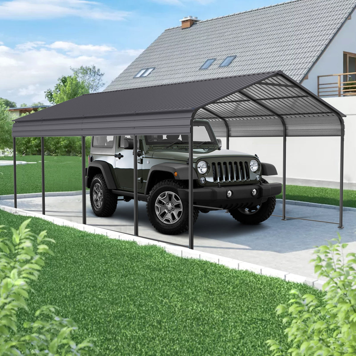 12 x 20 FT Heavy Duty Metal Carport