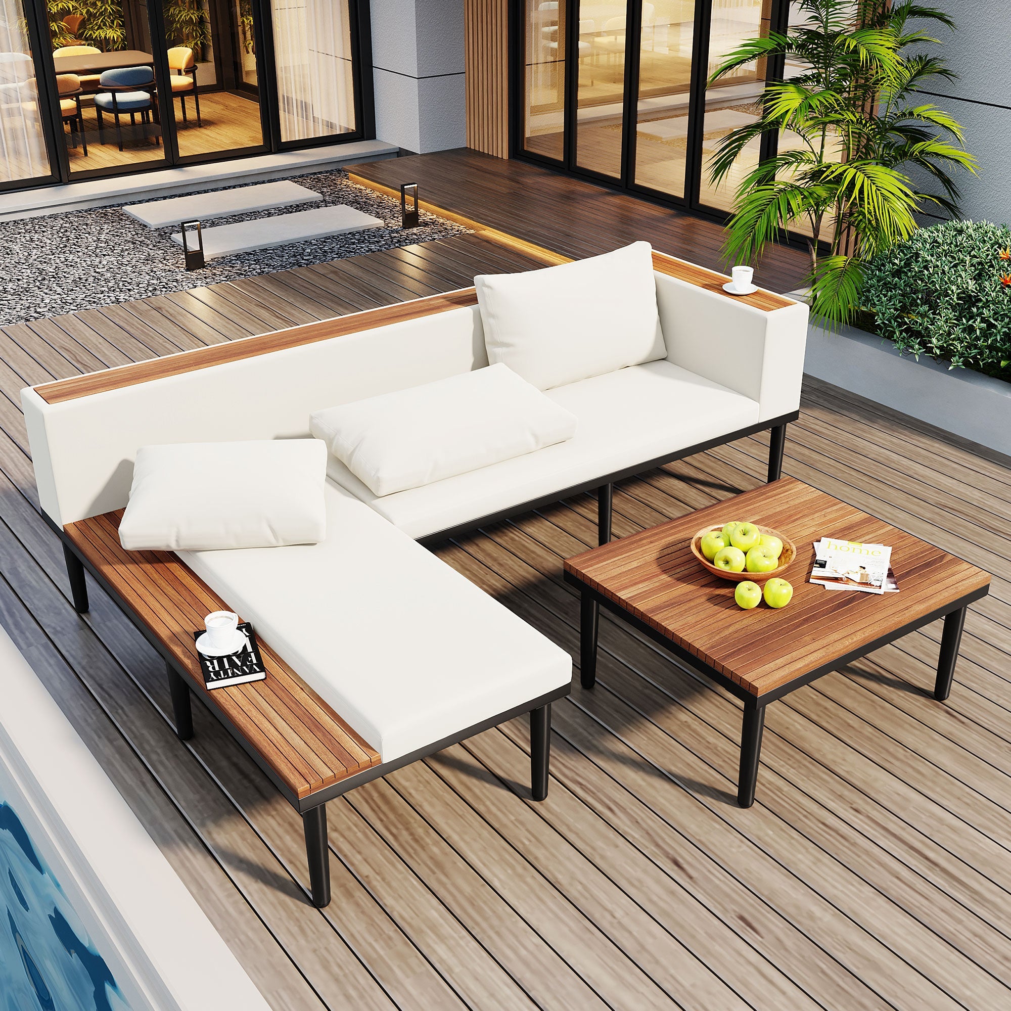 Luxury Patio Furniture Set with Removable Cushions