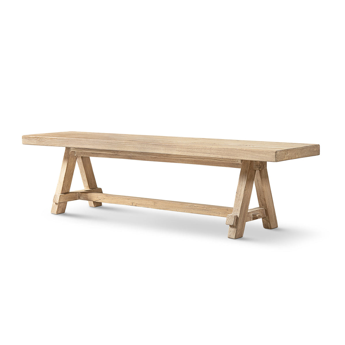 Hawthorne 72" Reclaimed Elm Trestle Dining Bench