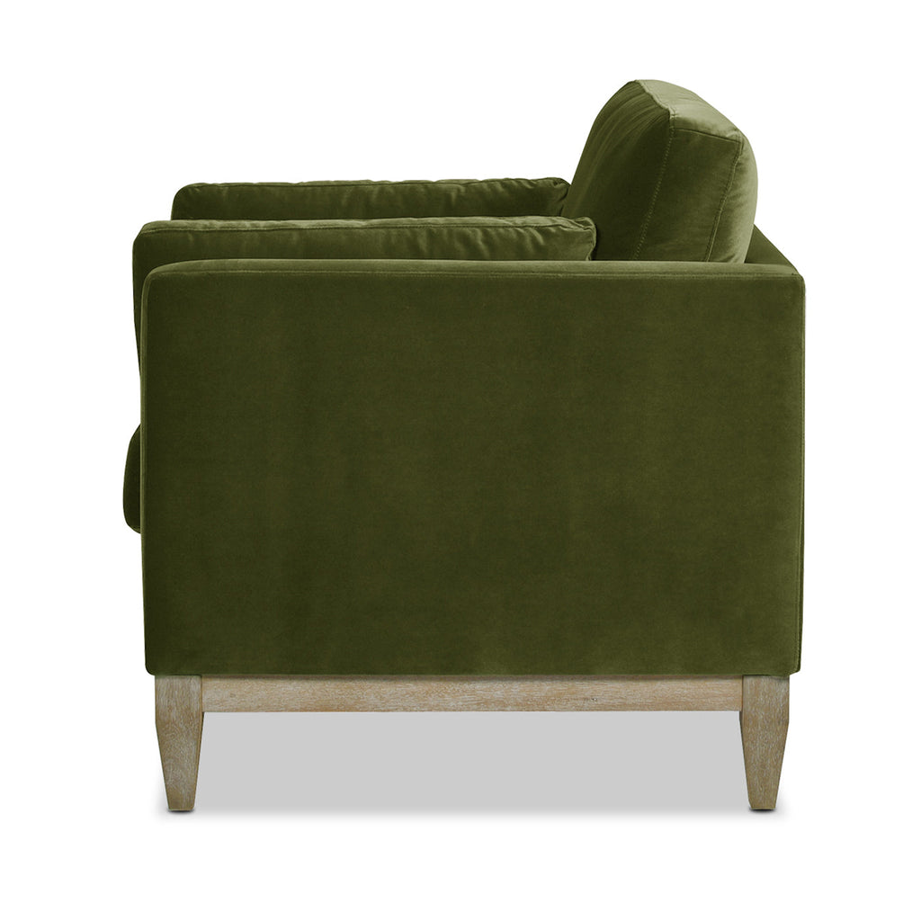 Knox 36" Modern Farmhouse Arm Chair, Olive