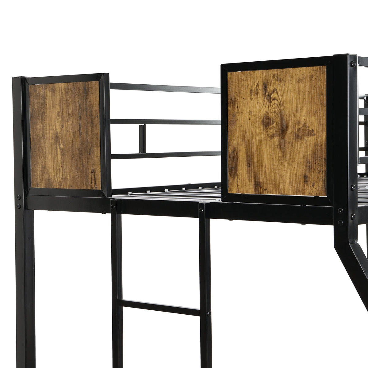 Twin Over Full Metal Bunk Bed with Trundle
