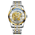 Waterproof Mens Automatic Minimalist Stylish Hollow Mechanical Luminous Watch
