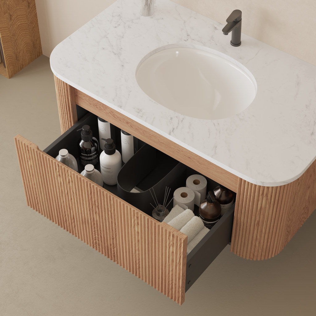 Arcora 36 Inch Wall Mounted Bathroom Vanity