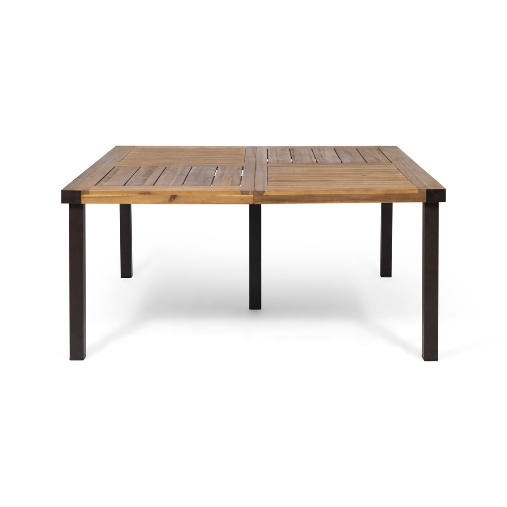 9-Piece Acacia Wood Outdoor Dining Set