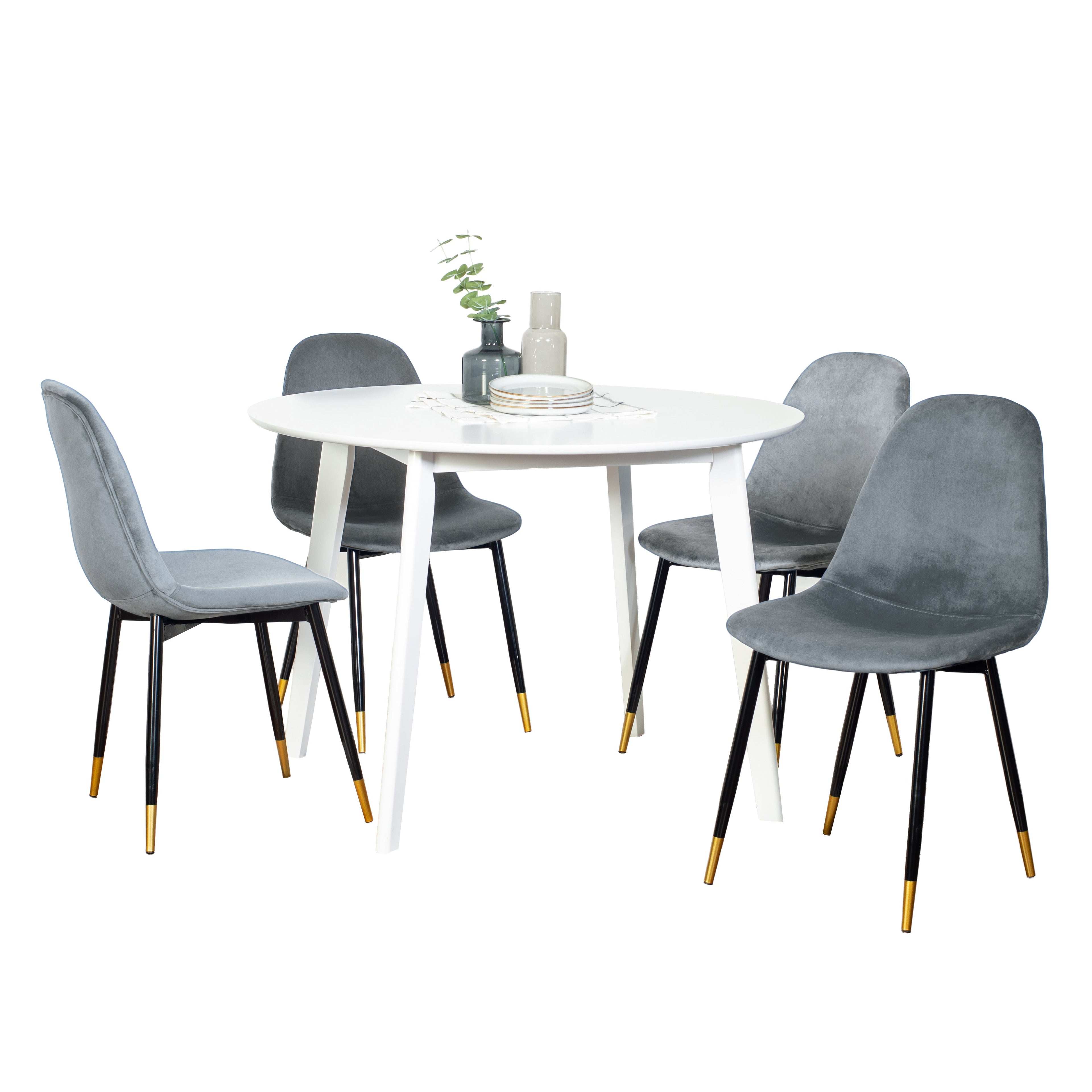 Lassan Contemporary 5-Piece Dining Set