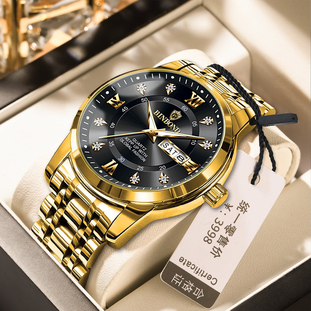 Binbang Business Light-Luxury Quartz Watch For Men