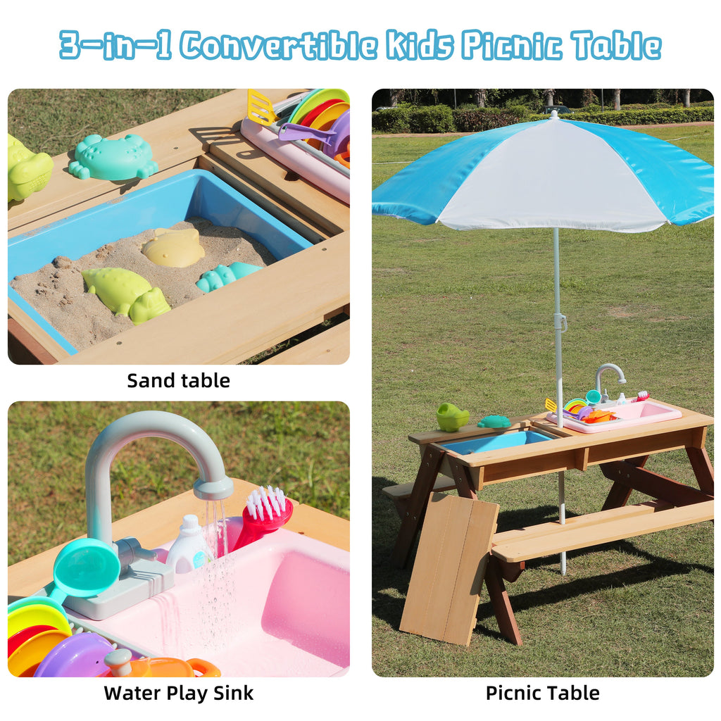 Wooden Kids Picnic Table