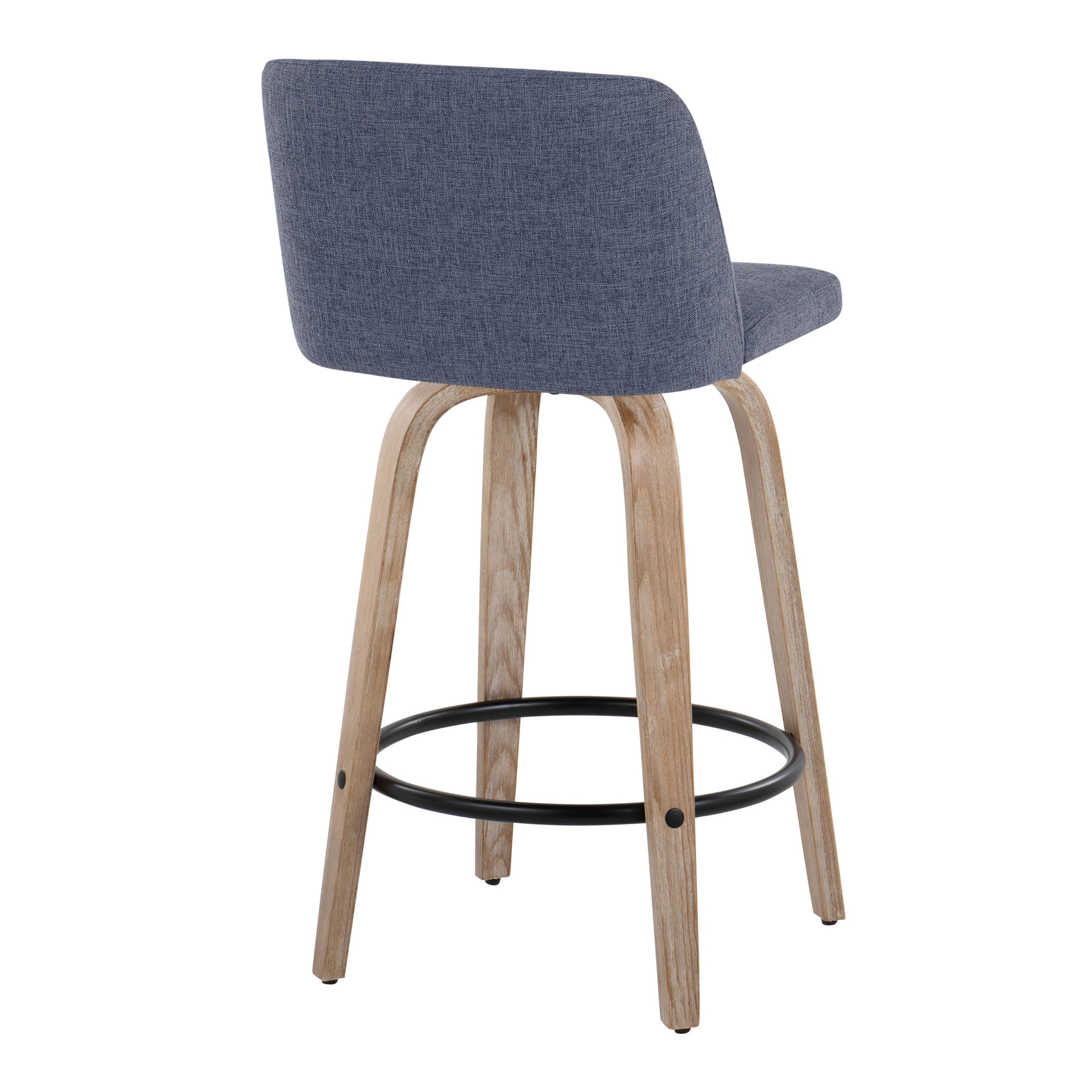 26" Contemporary Fixed-Height Counter Stool with Swivel