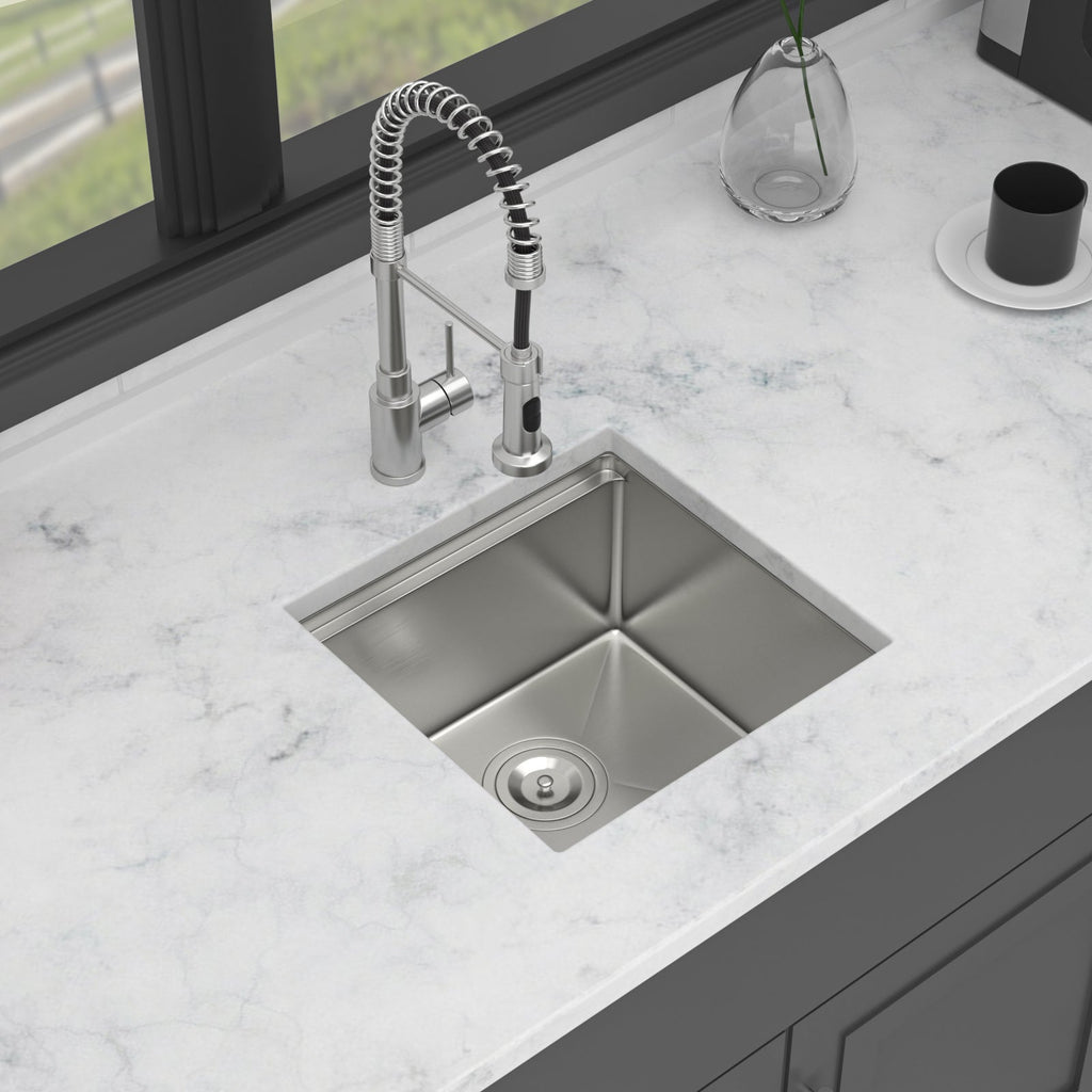 17" Undermount Kitchen Sink - Workstation Design