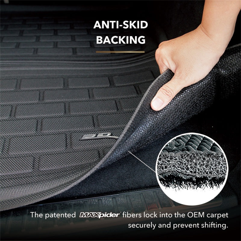 3D MAXpider 2021 Mustang Mach-E Kagu Rear Cargo Liner - Black M1FR1381309