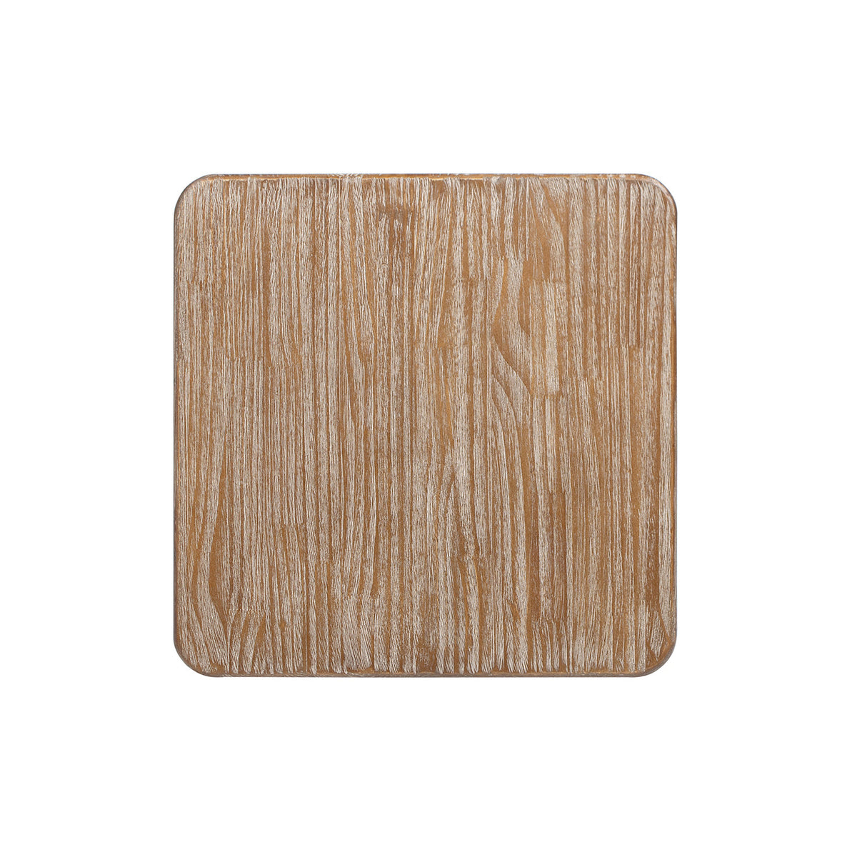 Sonoma 22" Square Pedestal Side Table - Rustic Greige