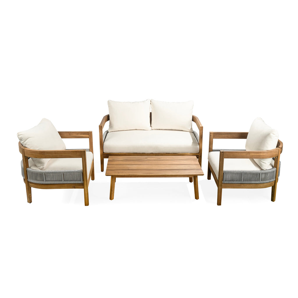 Porto Outdoor 4-Piece Chat Set