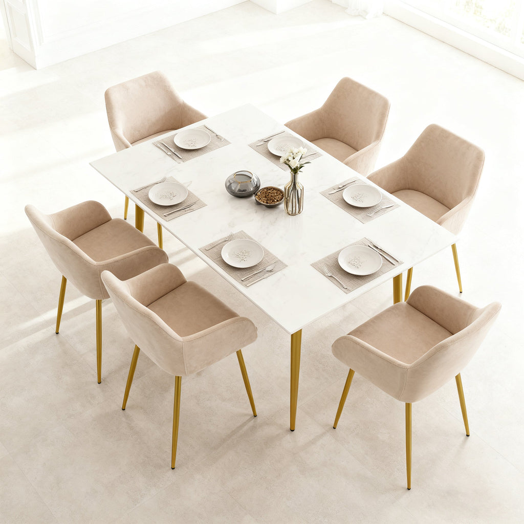 Velvet Dining Chair Set - 2 Pieces