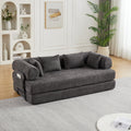 78.7-Inch Convertible Sleeper Sofa Bed with Cylindrical Pillow