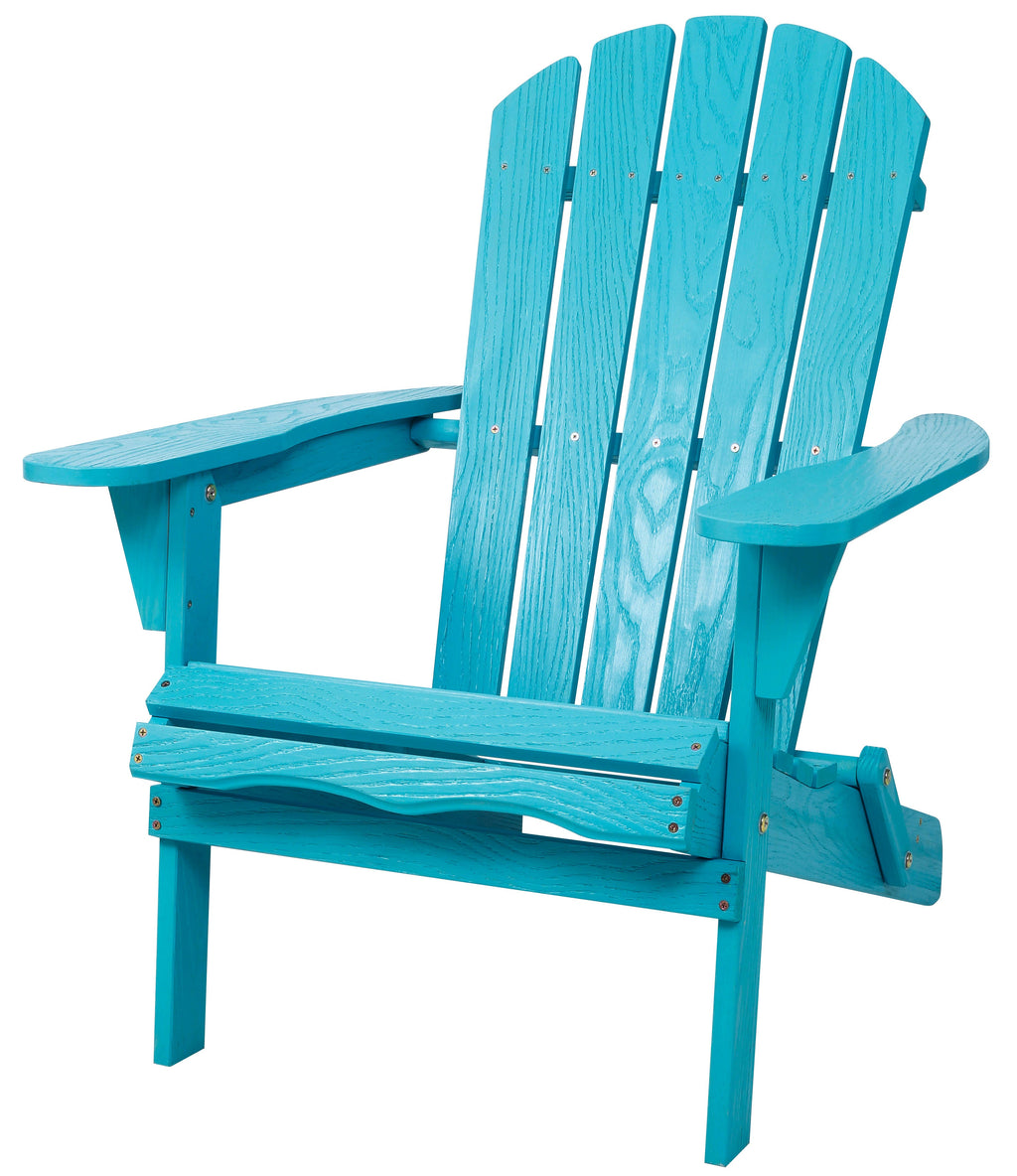 Embossed Wooden Outdoor Folding Adirondack Chair