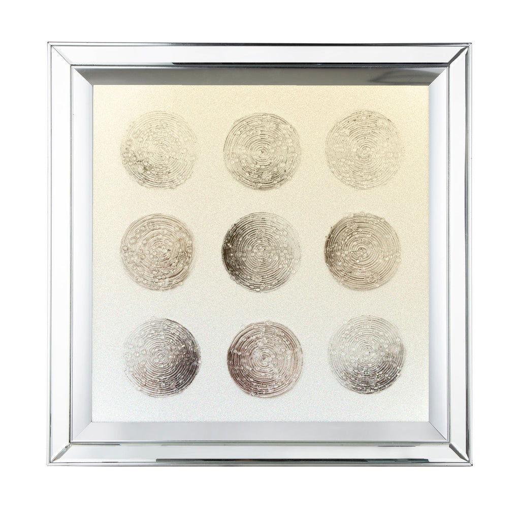 Ares Crystal Mirror Framed Wall Art