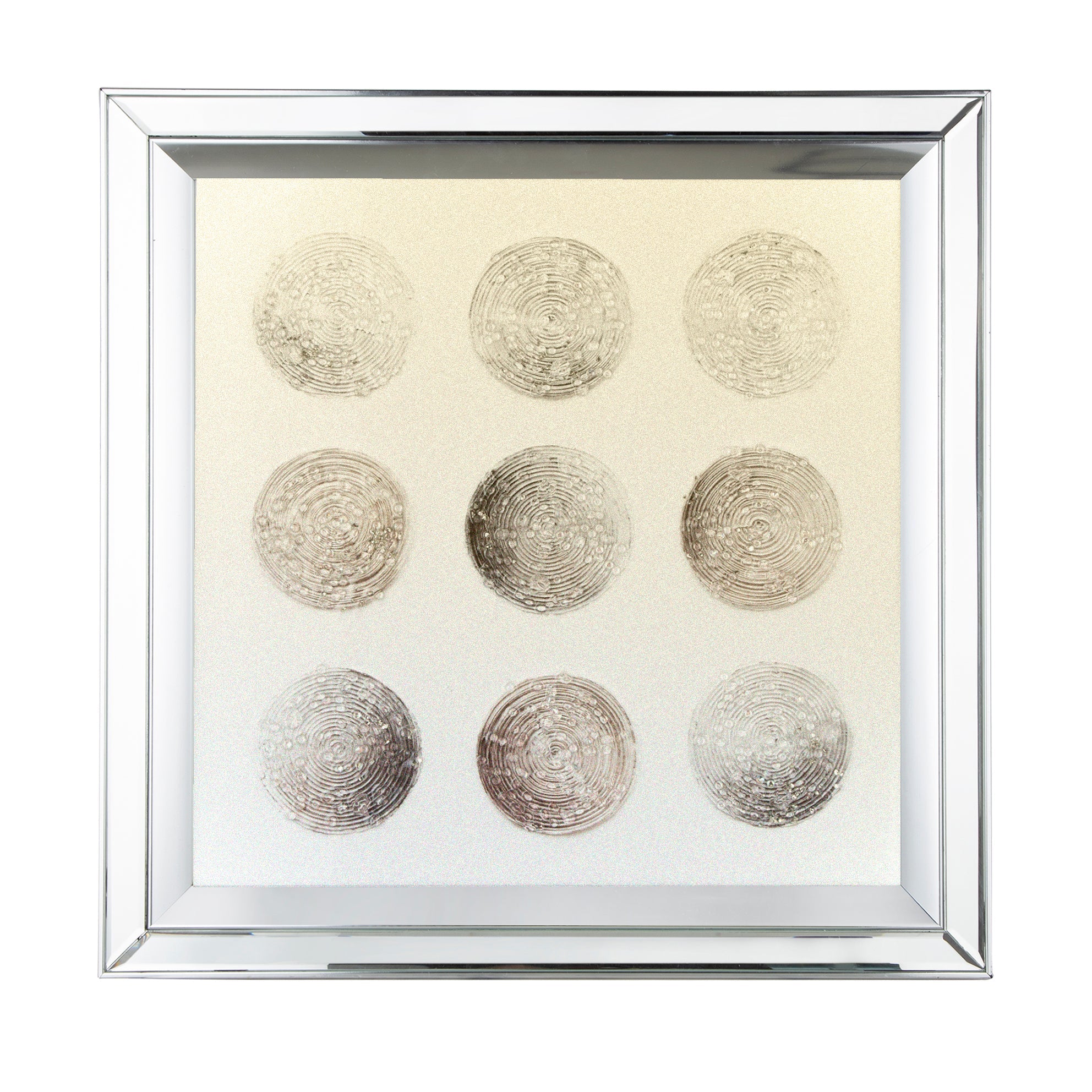 Ares Crystal Mirror Framed Wall Art