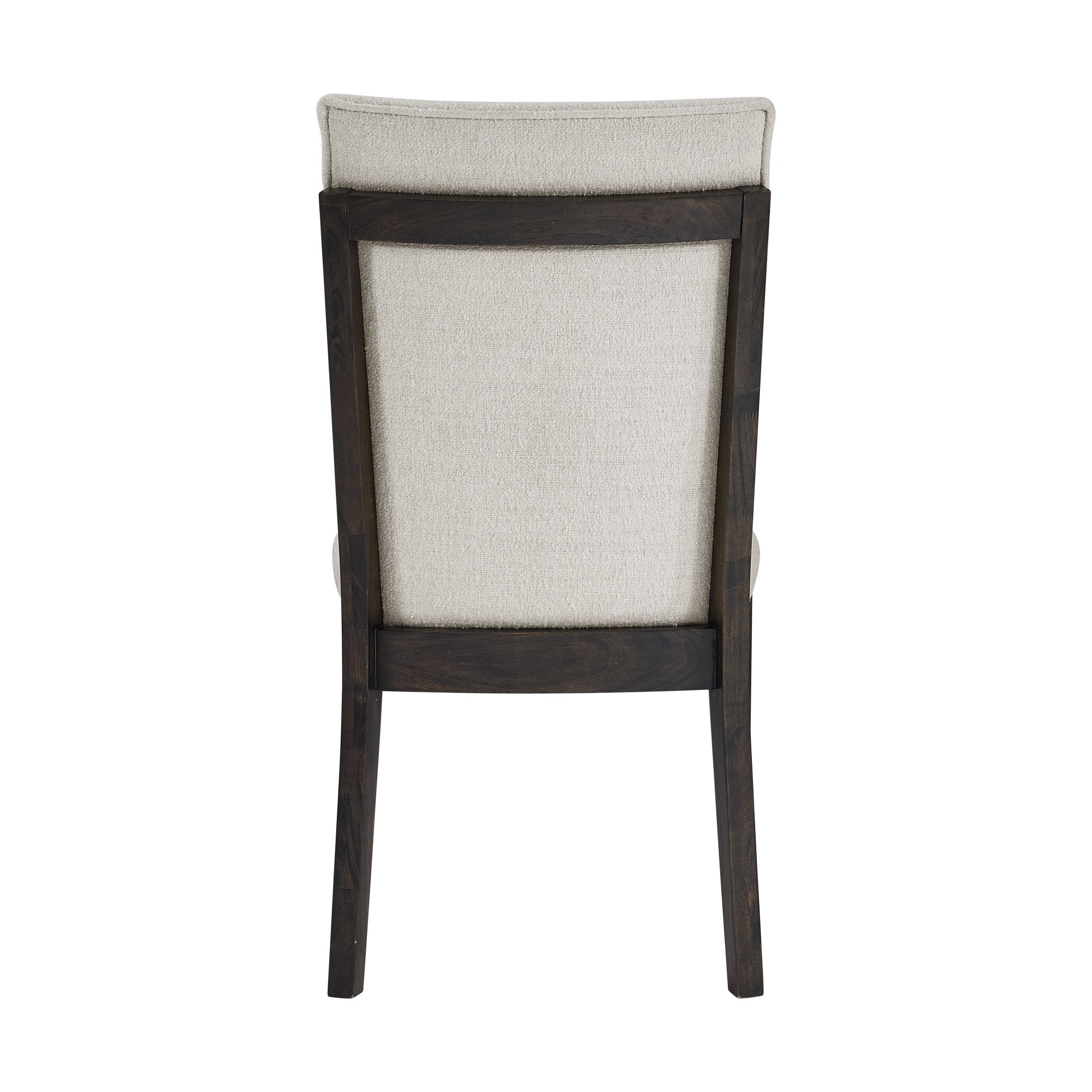 Brown Upholstered Dining Chairs, Set Of 2