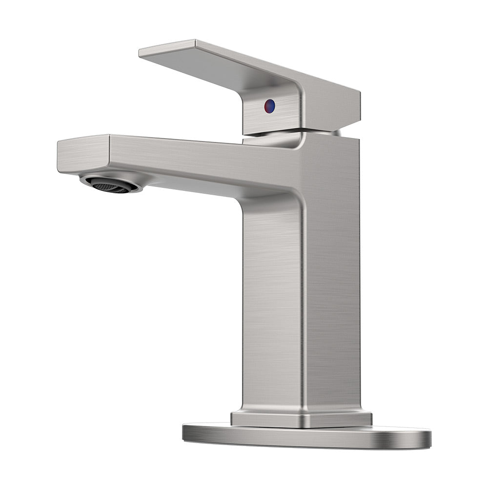 Brushed Nickel Single Handle Bathroom Faucet