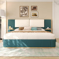 Queen Size Upholstered Platform Bed