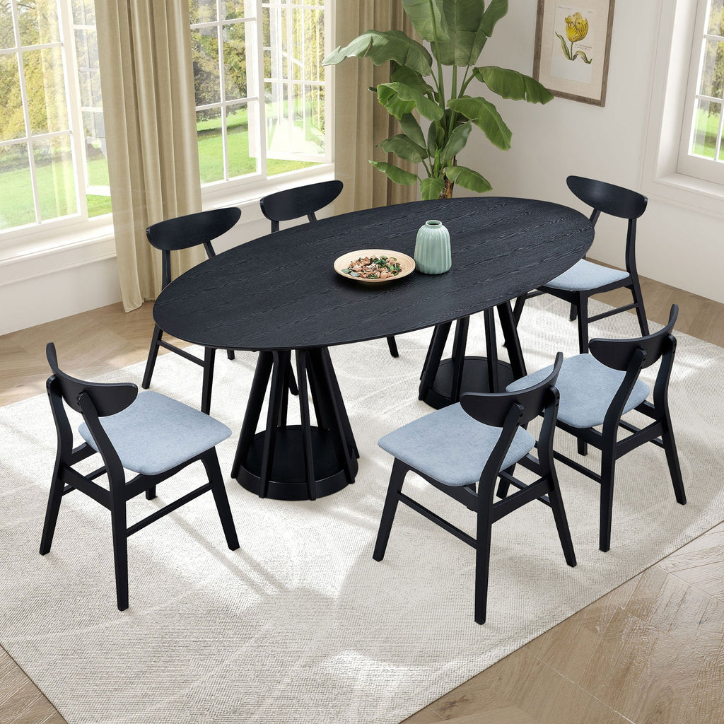 Modern 7-Piece Dining Table Set