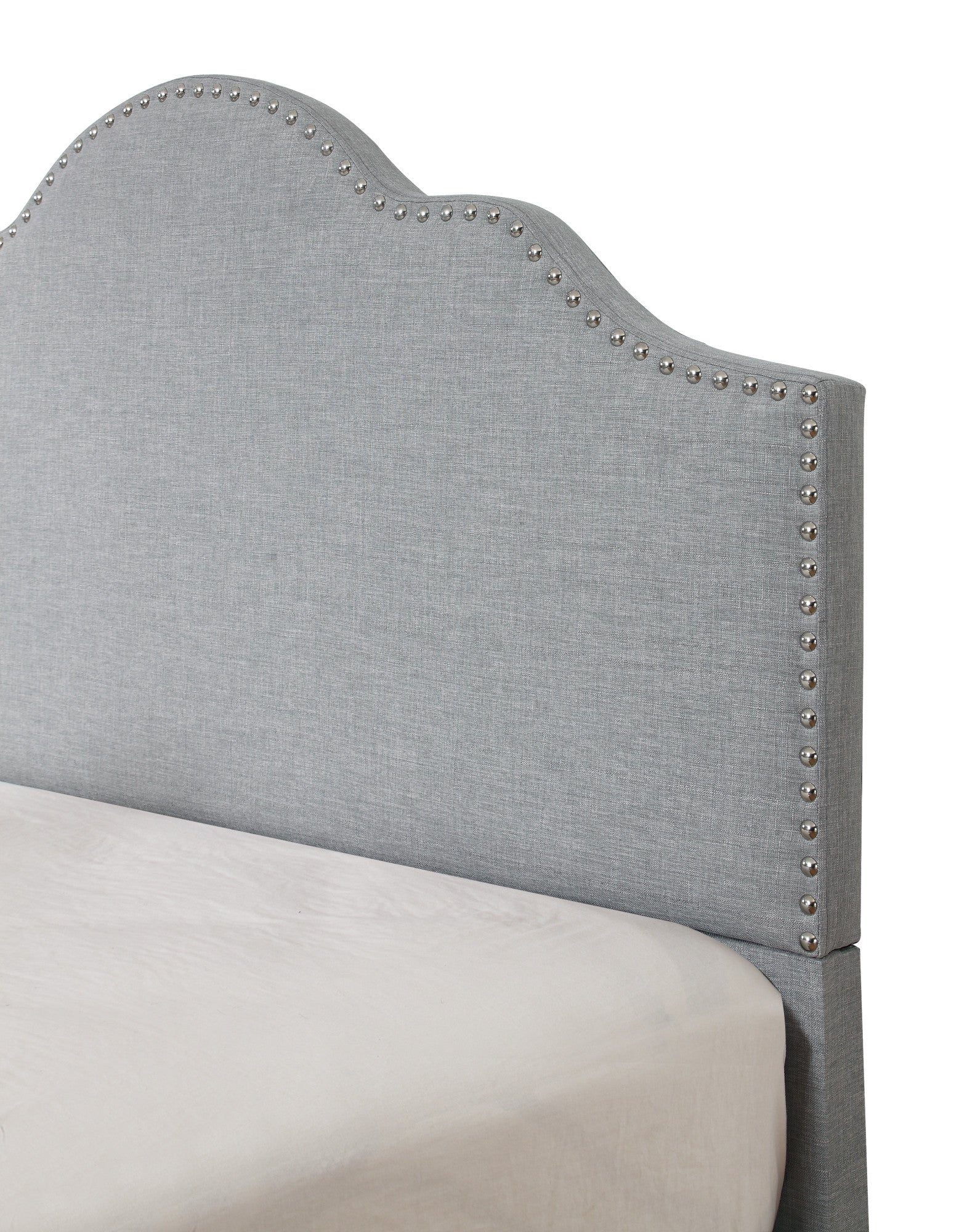 Gray Full Upholstered Bed