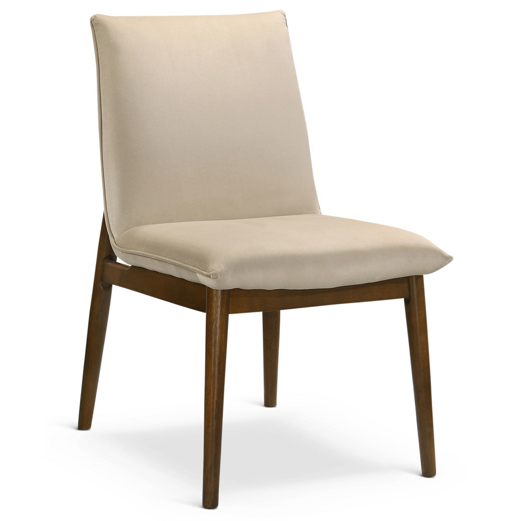 Monza Beige Velvet Dining Chair Set