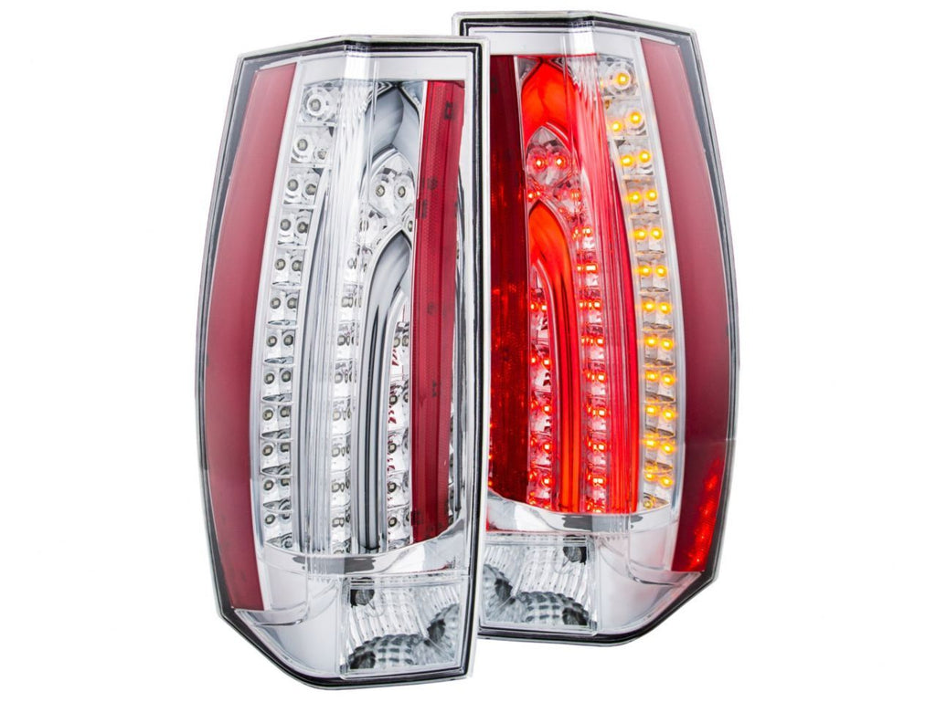 Anzo 2007-2014 Chevrolet Suburban LED Taillights Chrome G5 - Escalade Look