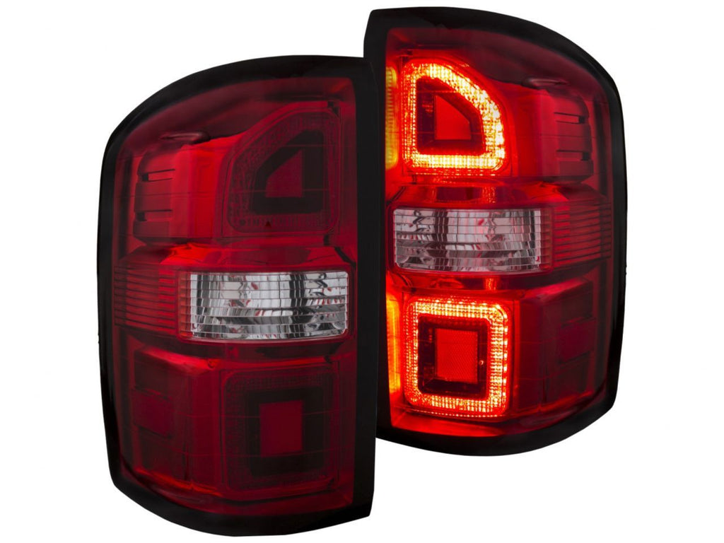 Anzo 2014-2015 Gmc Sierra LED Taillights Red/Clear G2