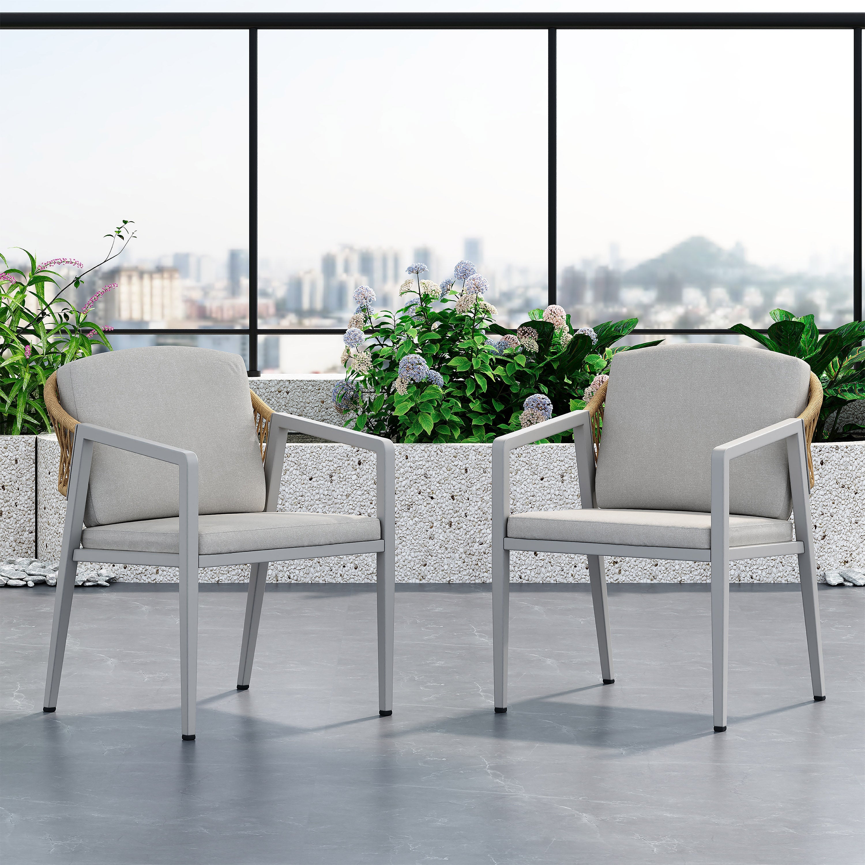 Outdoor Dining Chair Set of 2