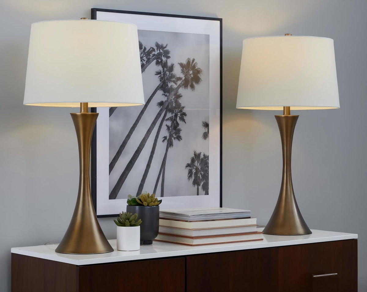 29" Contemporary Metal Table Lamp