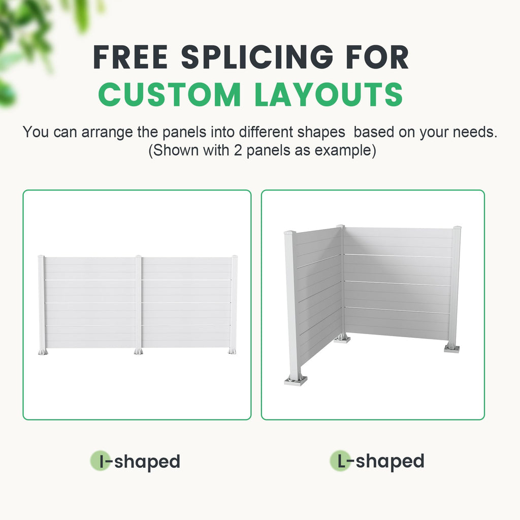 50" W x 49" H Outdoor Privacy Screen