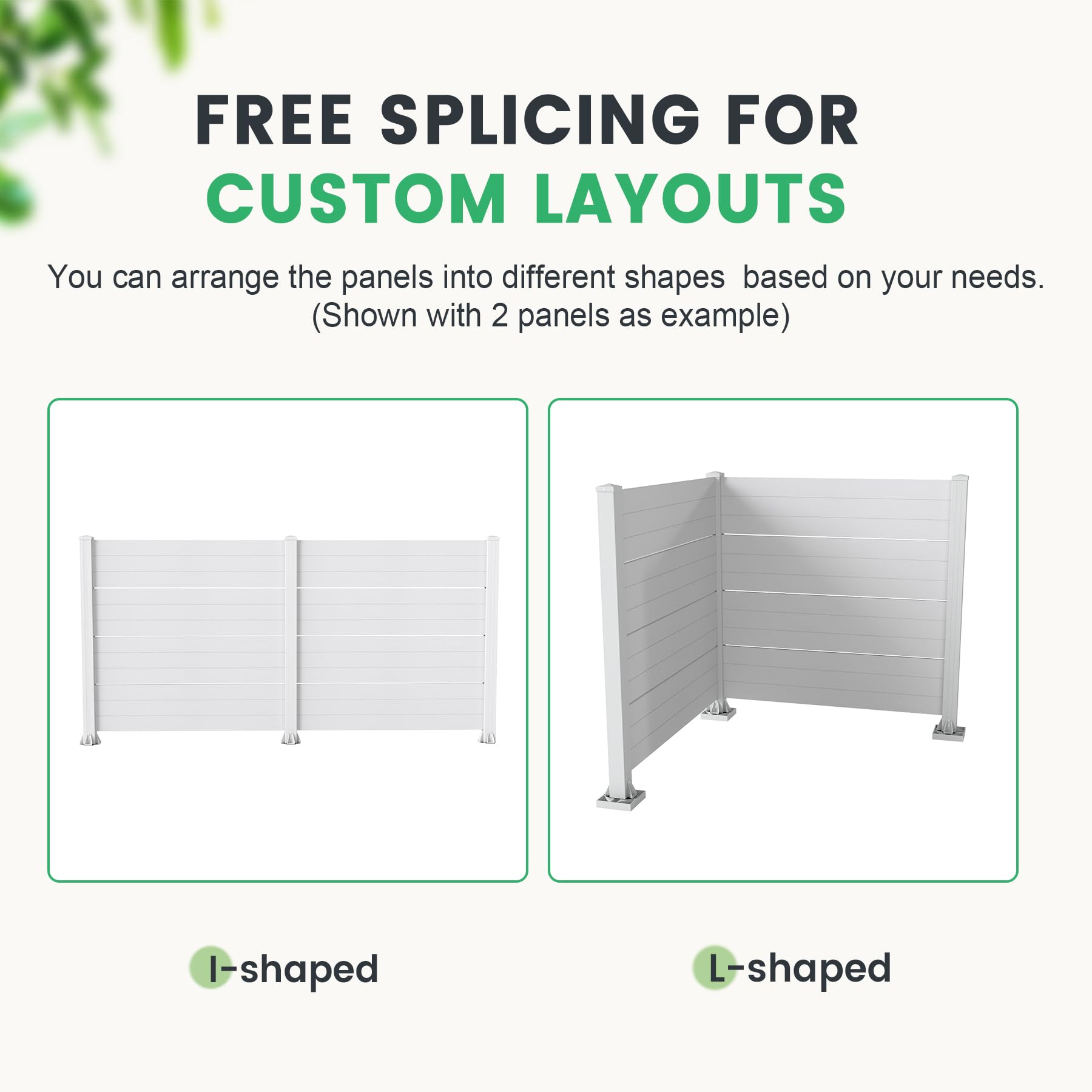 50" W x 49" H Outdoor Privacy Screen