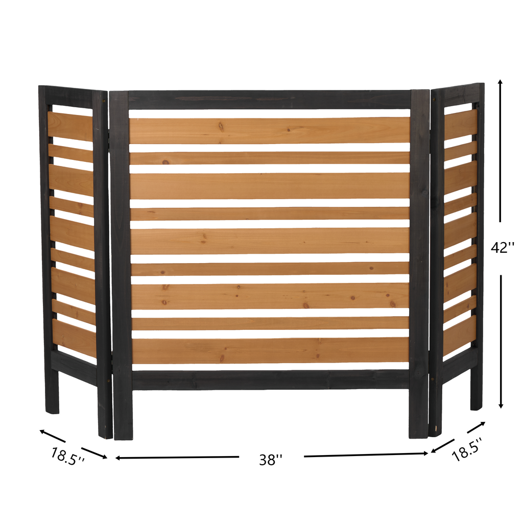 3-Panel Outdoor Air Conditioner Fence Screen
