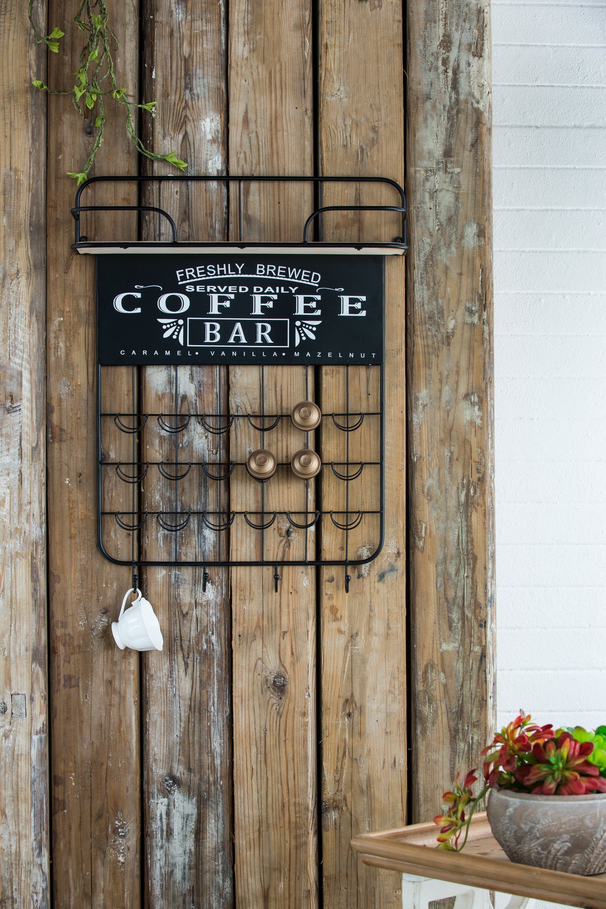Stylish Coffee Bar Shelf