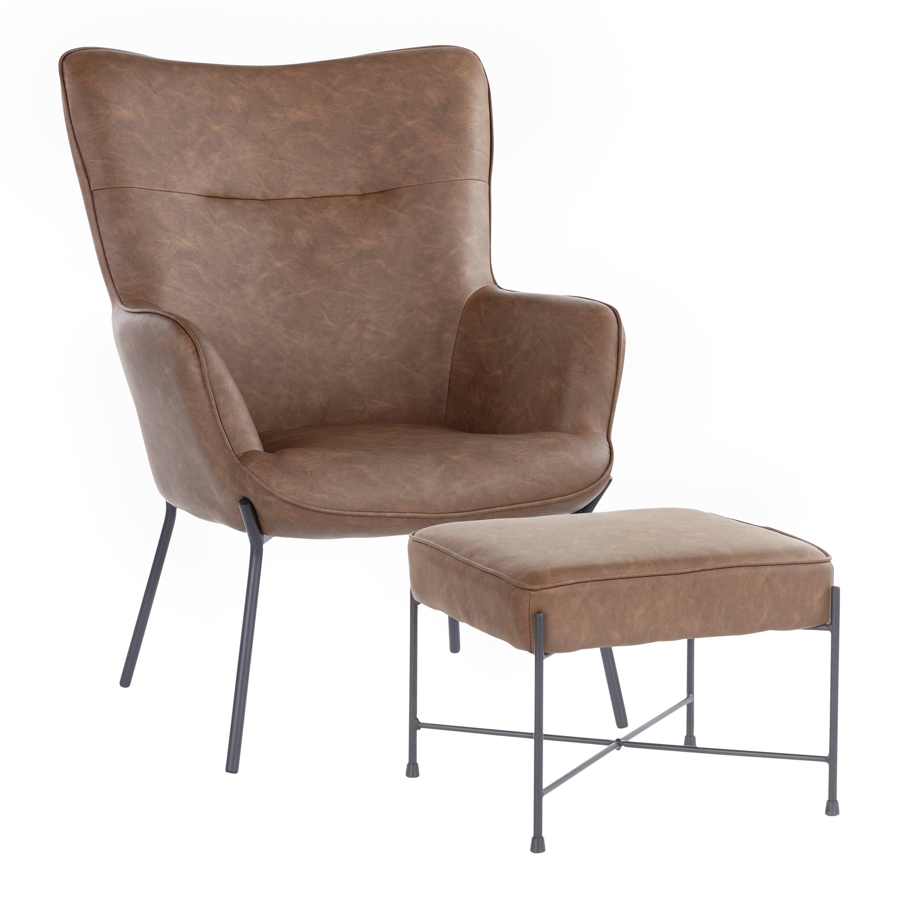 Izzy Lounge Chair and Ottoman Set