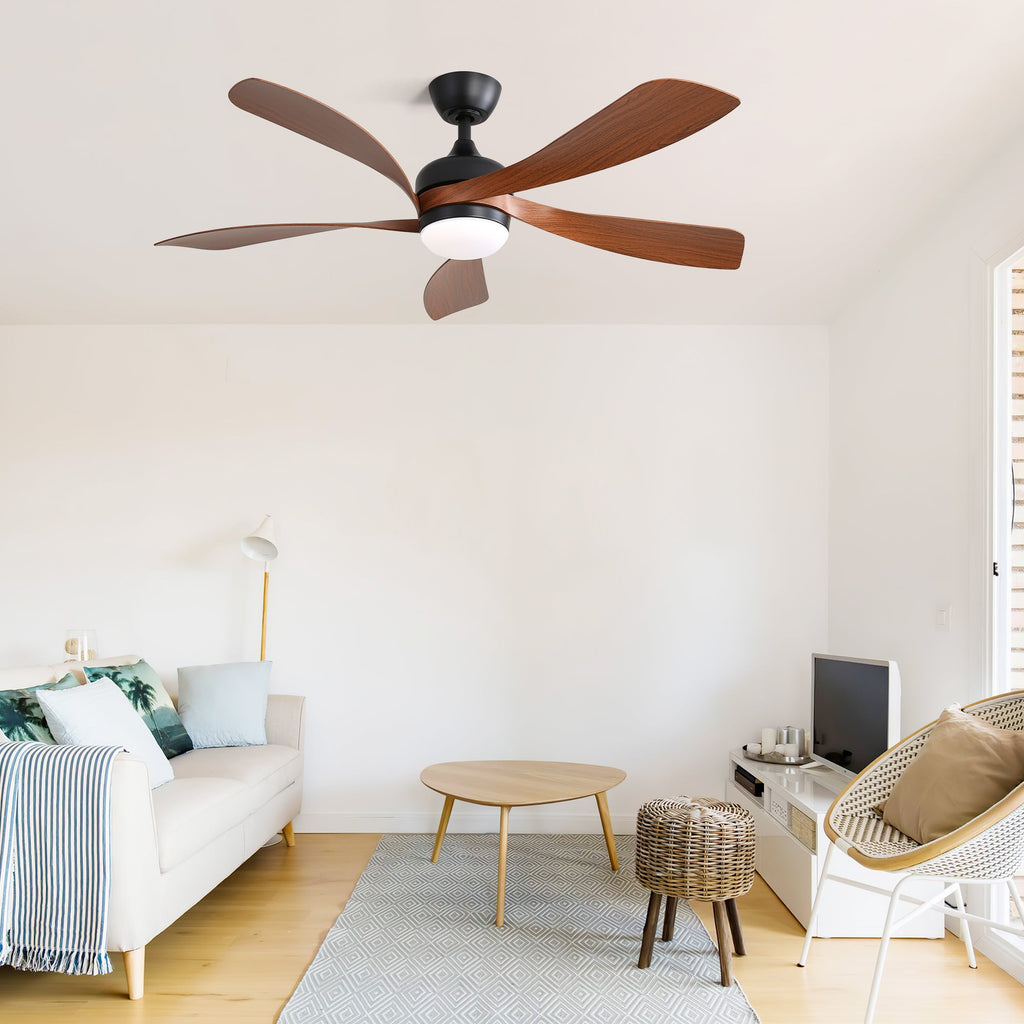 45 Inch Matte Ceiling Fan with LED Light