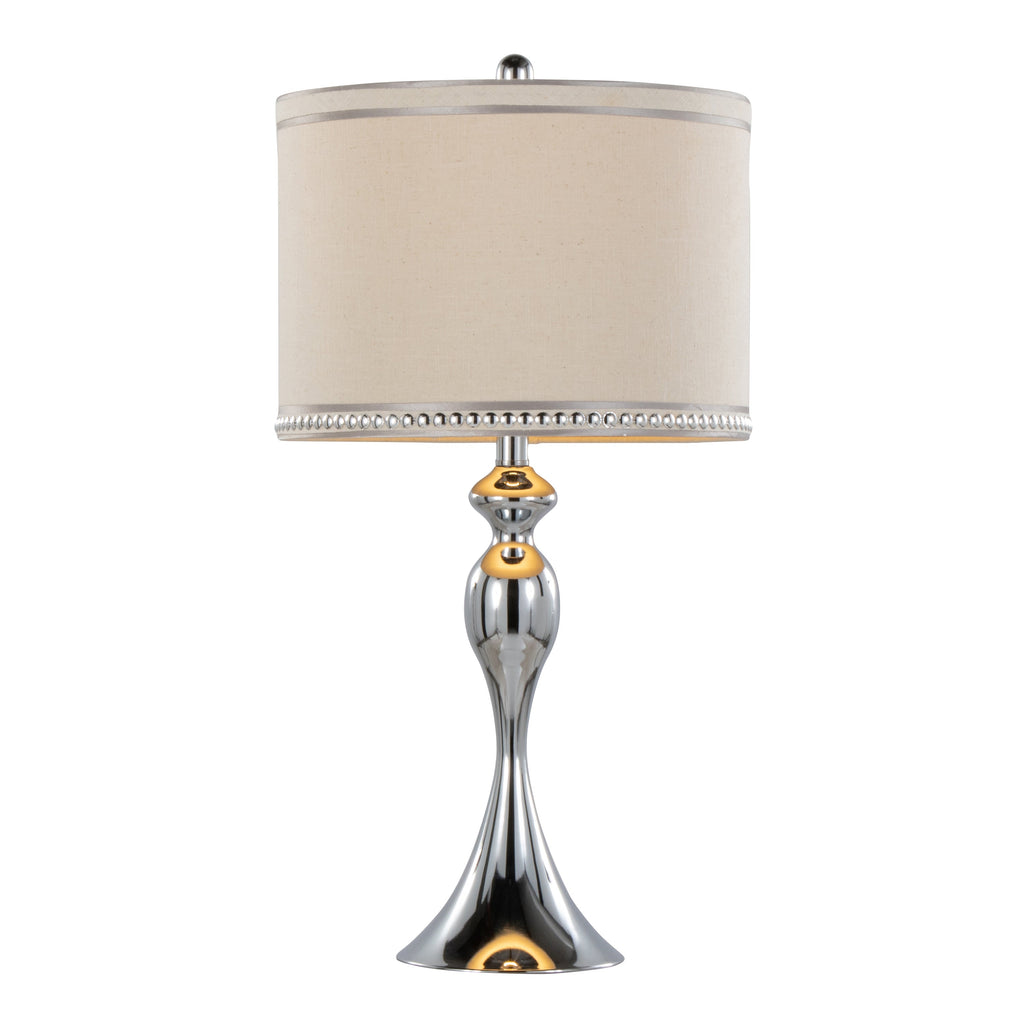 27" Contemporary Metal Table Lamp in Polished
