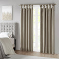 Twist Tab Total Blackout Window Curtain Panel Pewter 50x95"