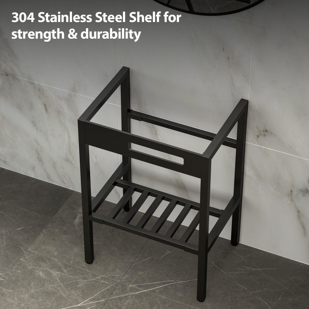 24" x 16.75" Bathroom Ceramic Console Sink with Overflow