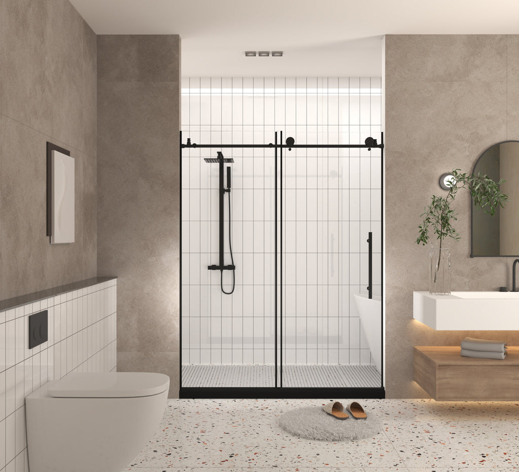 Frameless Shower Door 56-60" W x 76" H
