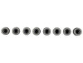 Ford Racing M14 x 1.5 Black Lug Nut - Set of 8 M-1012-SB