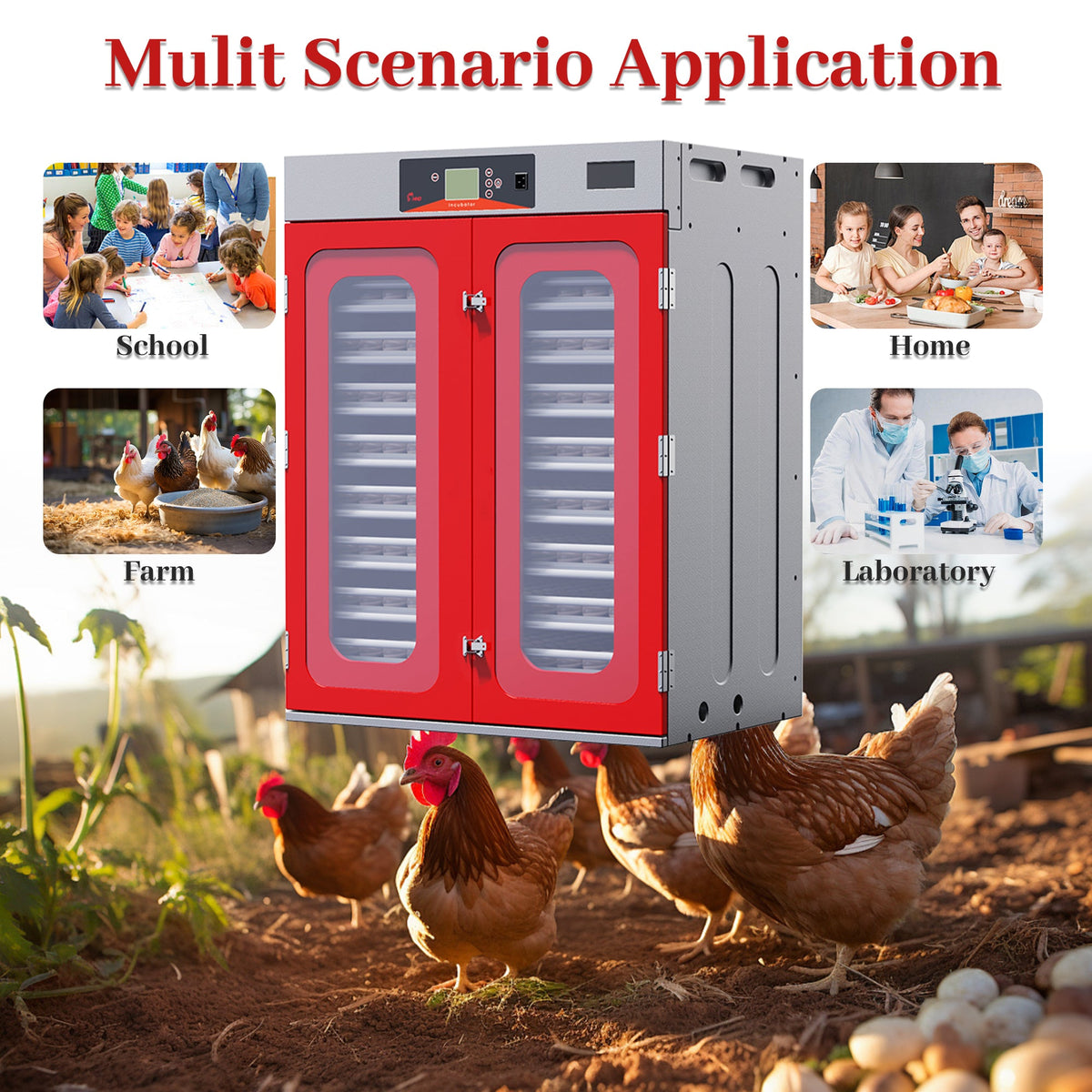 1000-Egg Commercial Cabinet Incubator