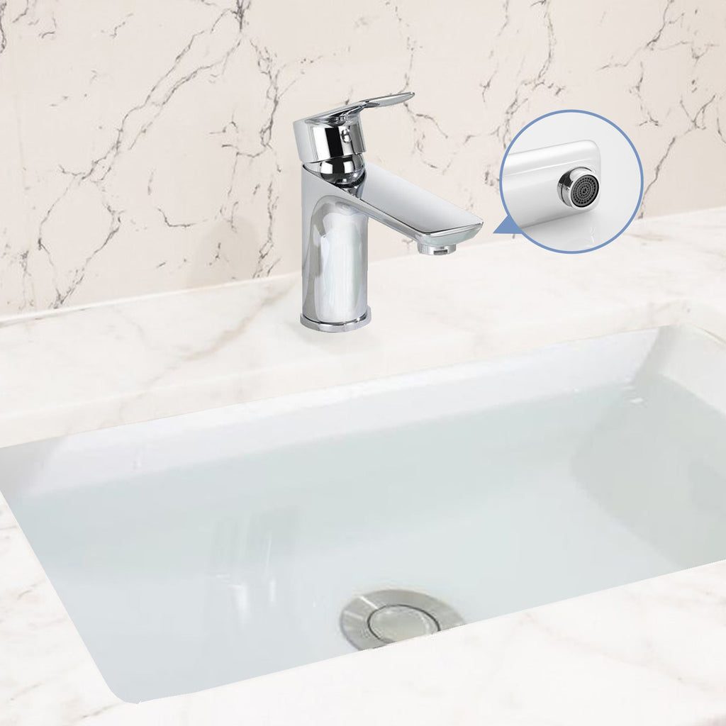 Chrome Single Handle Lavatory Basin Sink Faucet